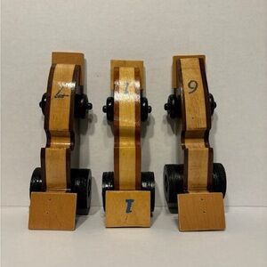 Wooden Numbered Toy Cars Set